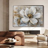 Floral 431 Canvas Art 60 x 40 cm / Black
