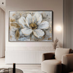 Floral 431 Canvas Art 60 x 40 cm / Black
