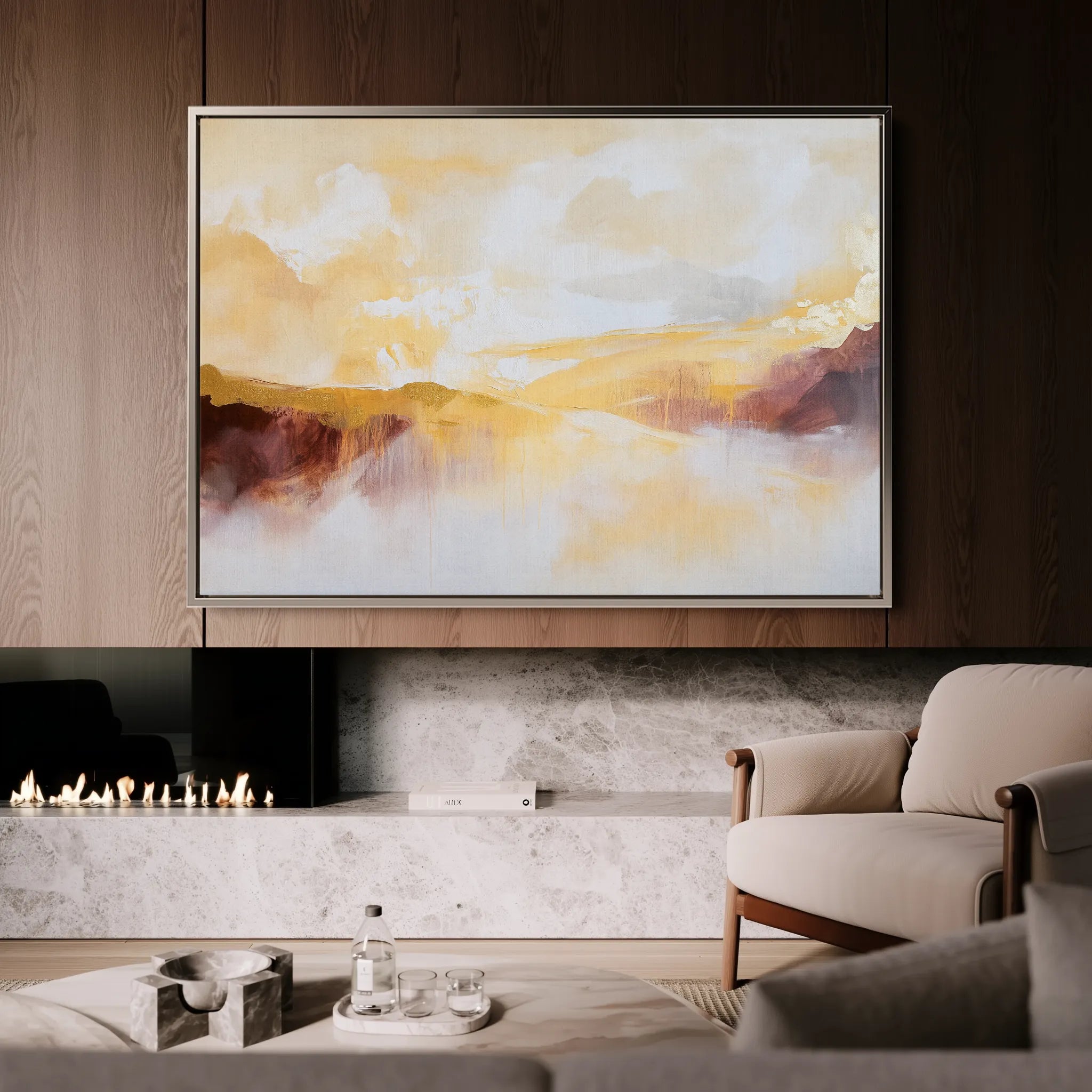 Abstract 432 Canvas Art 60 x 40 cm / Black