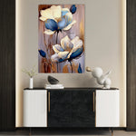 Floral 432 Canvas Art 60 x 40 cm / Black