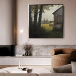 Landscape 432 Canvas Art 60 x 60 cm / Black