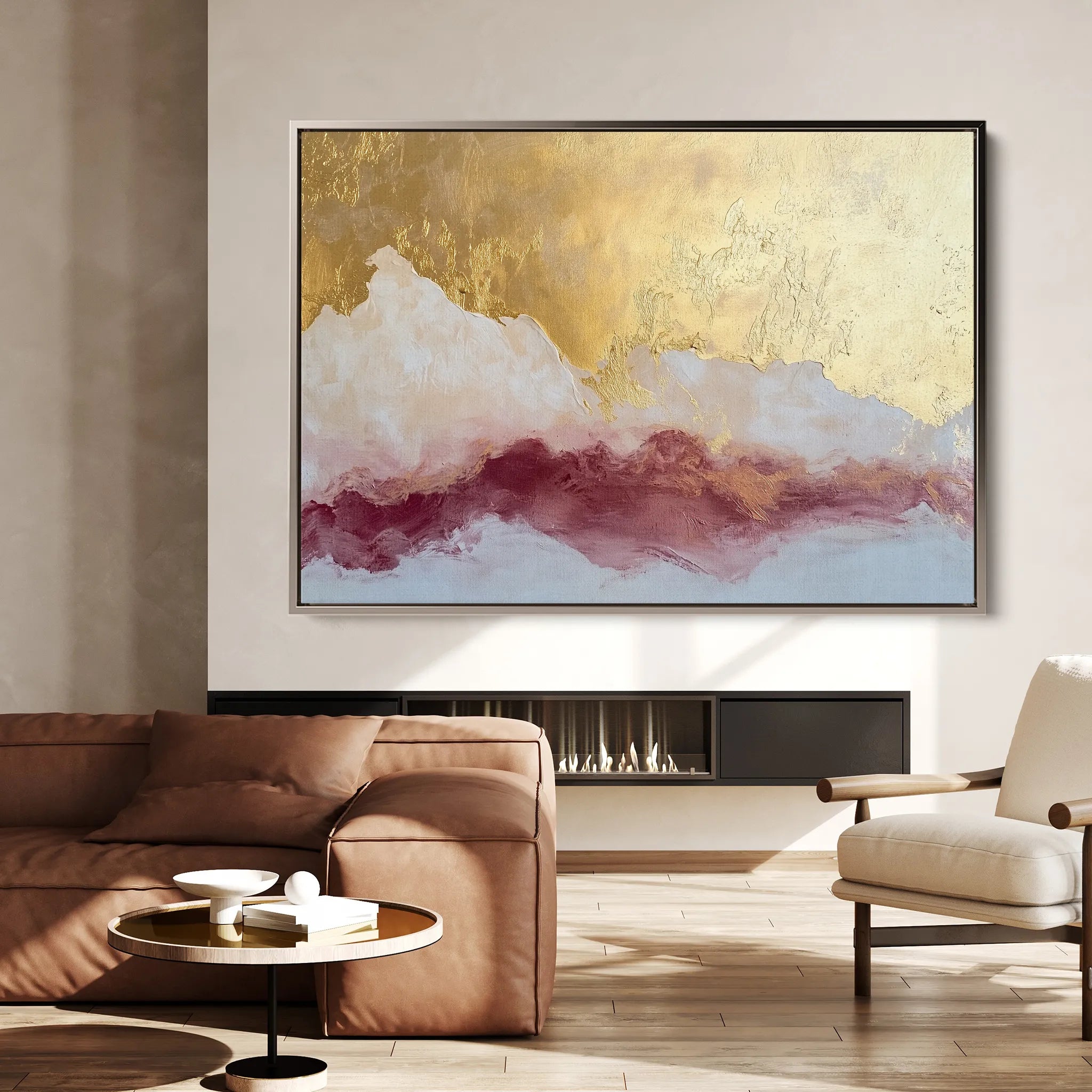 Abstract 433 Canvas Art 60 x 40 cm / Black