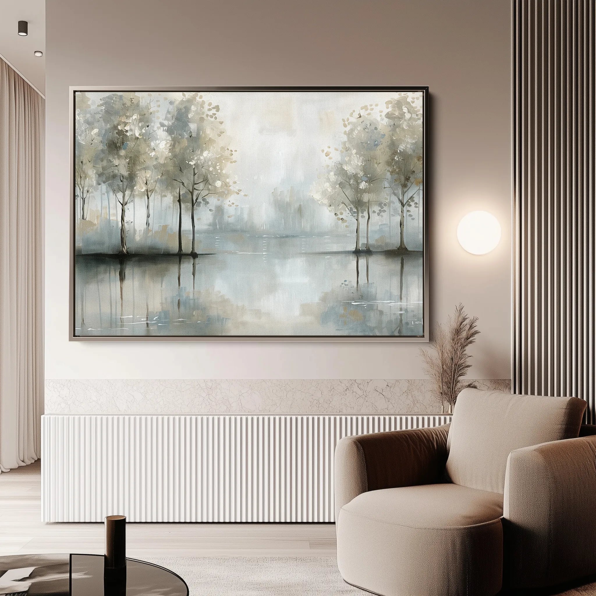 Floral 433 Canvas Art 60 x 40 cm / Black