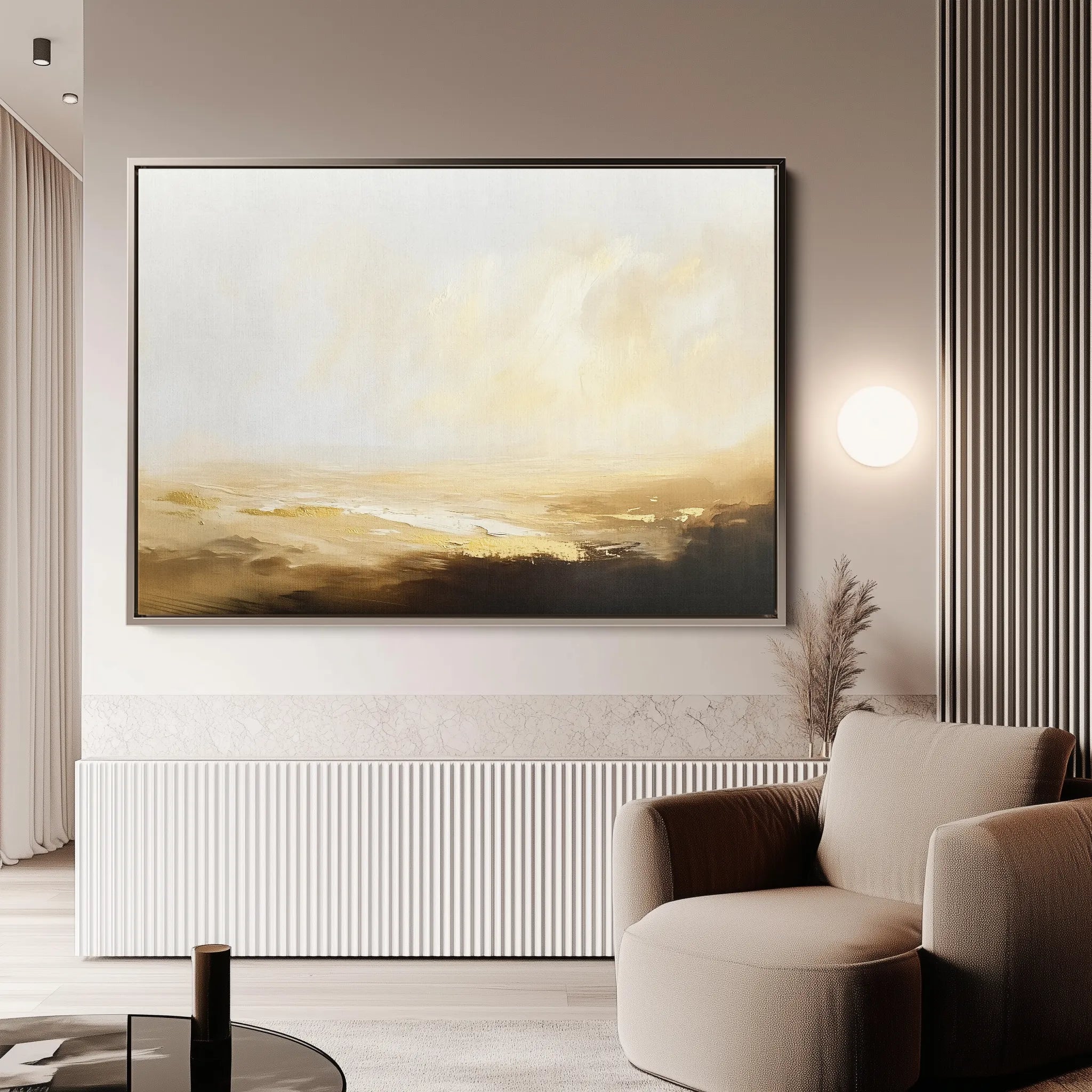 Abstract 434 Canvas Art 60 x 40 cm / Black