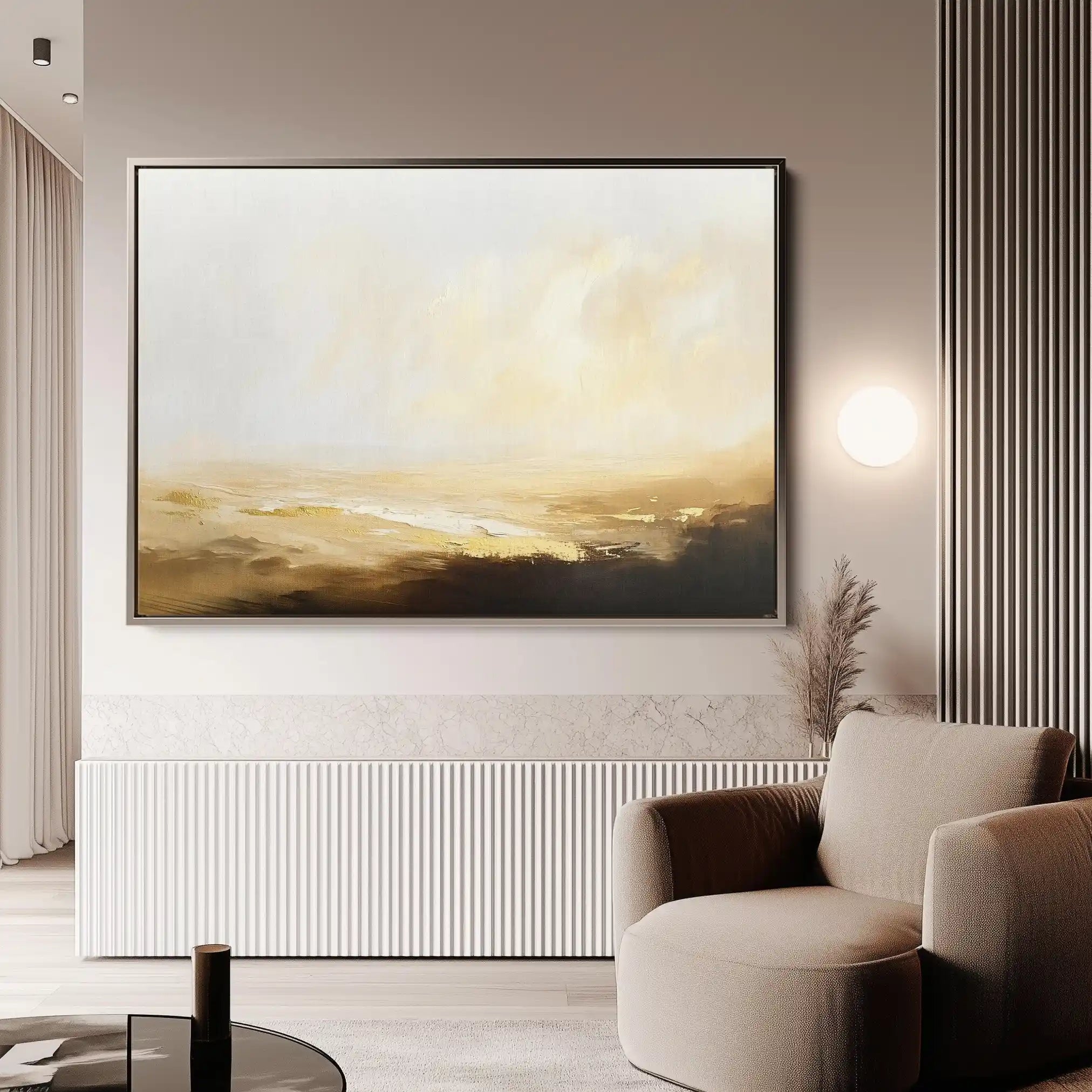 Abstract 434 Canvas Art 60 x 40 cm / Black