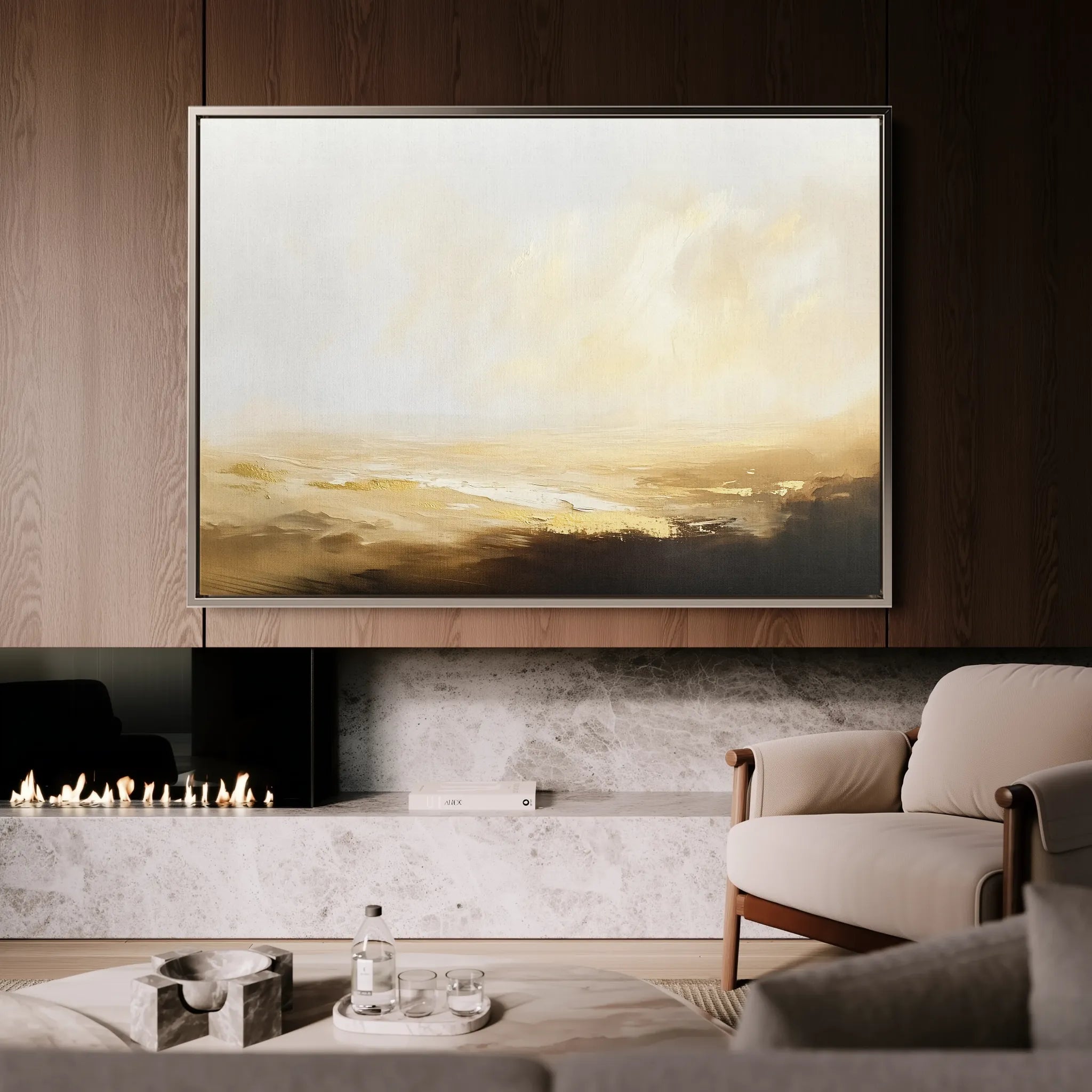 Abstract 434 Canvas Art 60 x 40 cm / Black