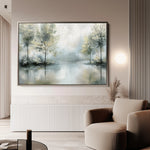Floral 434 Canvas Art 60 x 40 cm / Black