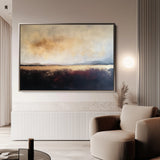 Abstract 435 Canvas Art 60 x 40 cm / Black