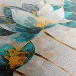 Floral 435 Canvas Art 60 x 40 cm / Black