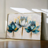 Floral 436 Canvas Art 60 x 40 cm / Black