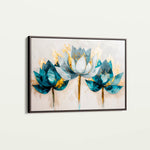 Floral 436 Canvas Art 60 x 40 cm / Black