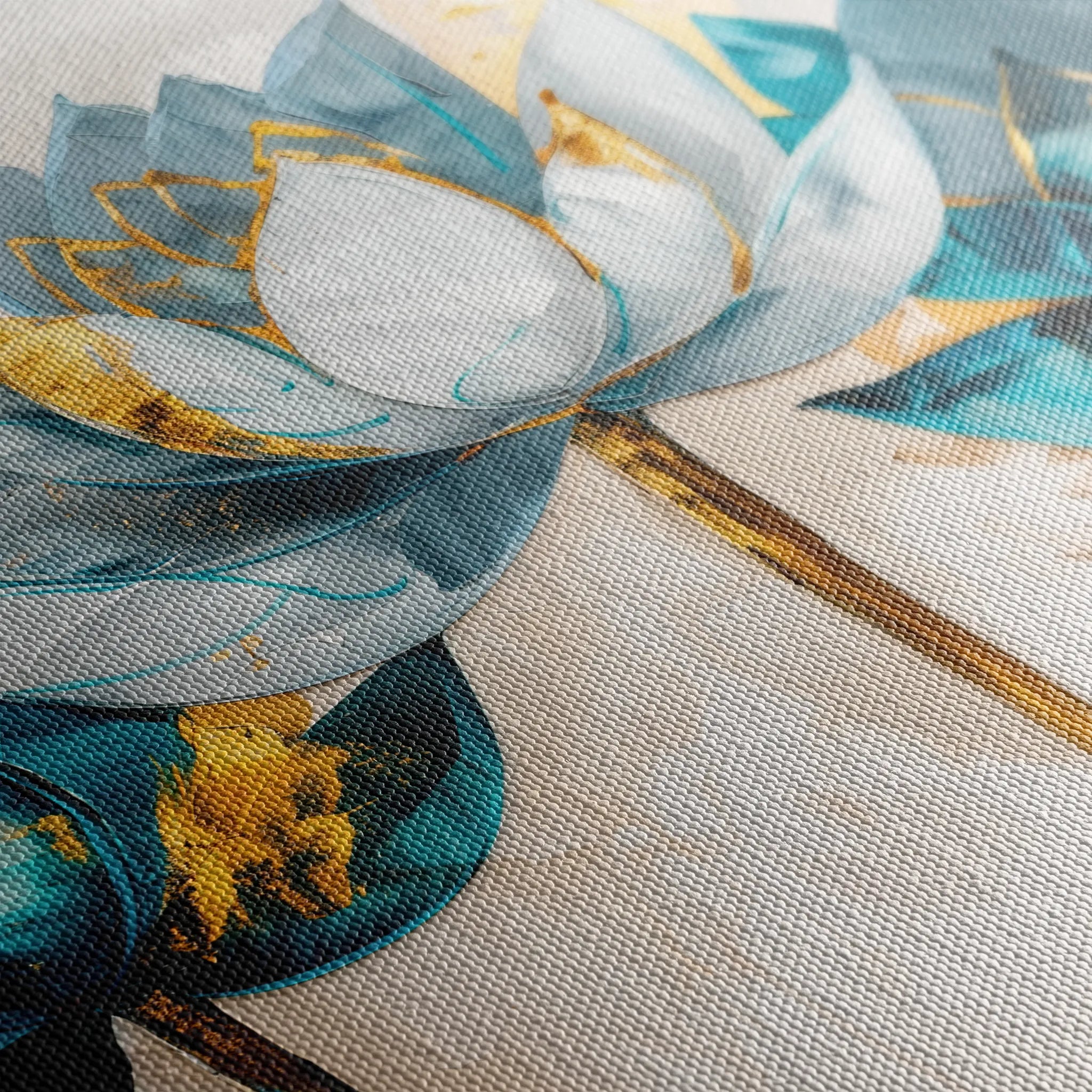 Floral 436 Canvas Art 60 x 40 cm / Black
