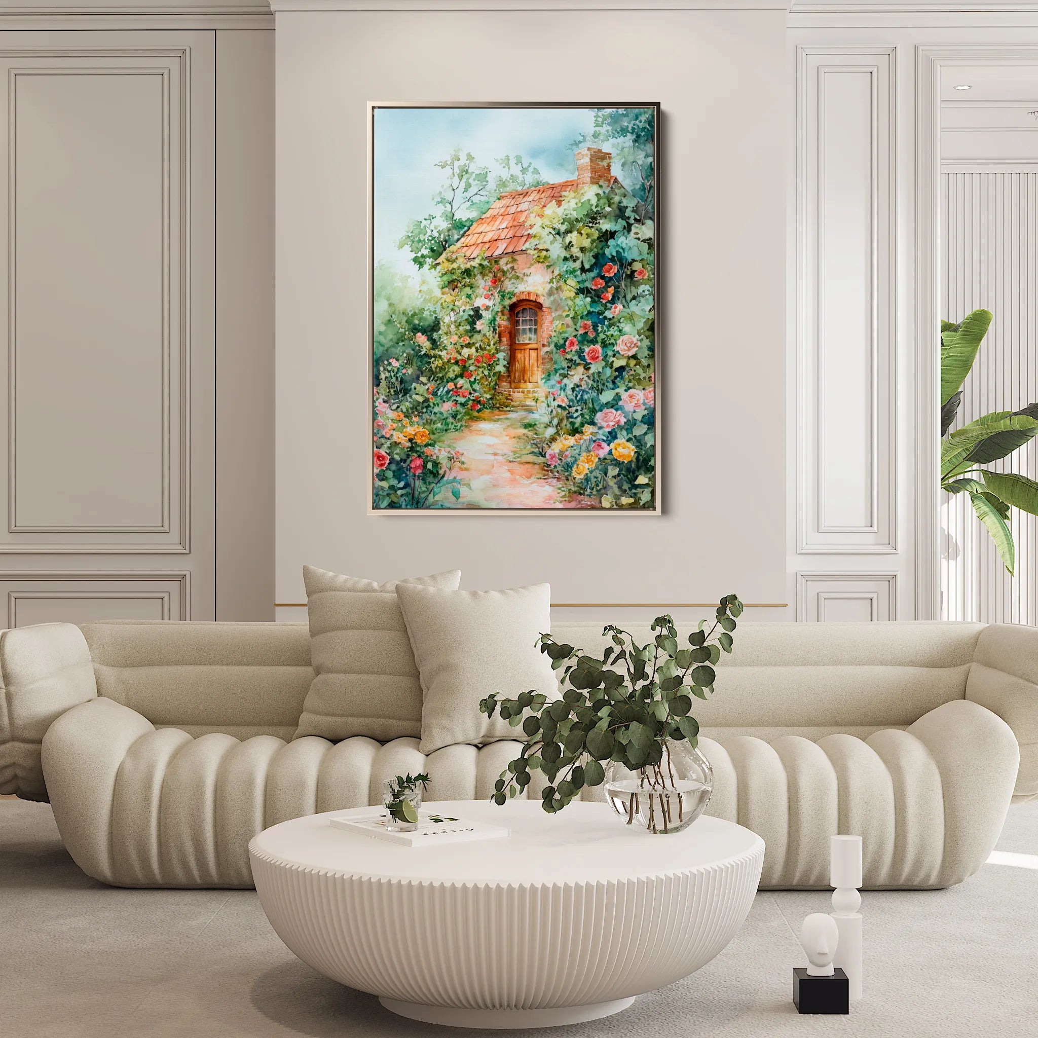 Landscape 436 Canvas Art 60 x 40 cm / Black