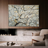Floral 437 Canvas Art 60 x 40 cm / Black