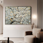 Floral 437 Canvas Art 60 x 40 cm / Black