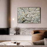Floral 437 Canvas Art 60 x 40 cm / Black