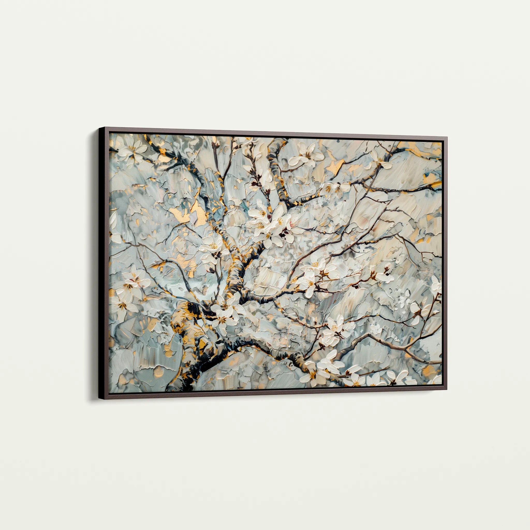Floral 437 Canvas Art 60 x 40 cm / Black