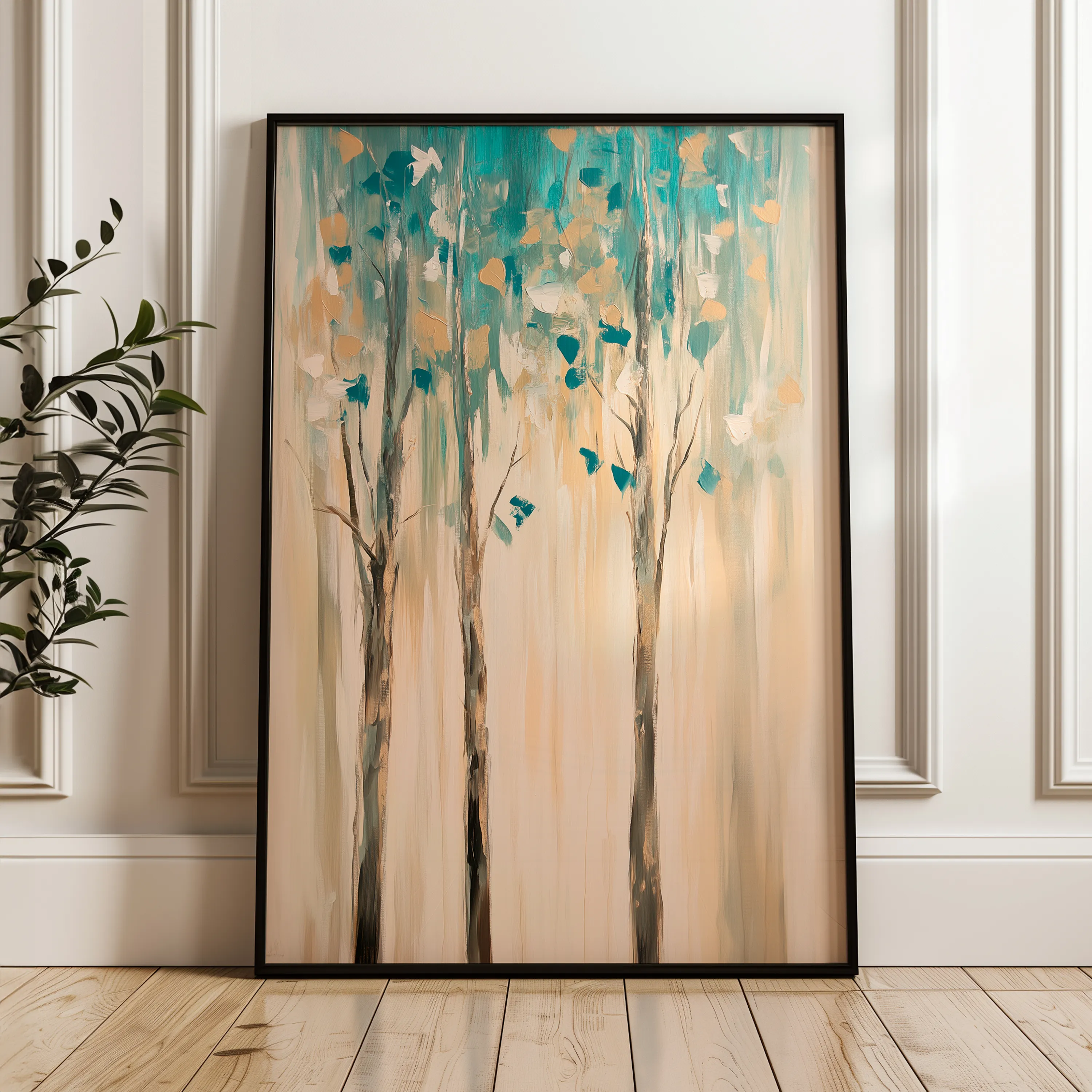Landscape 437 Canvas Art 60 x 40 cm / Black