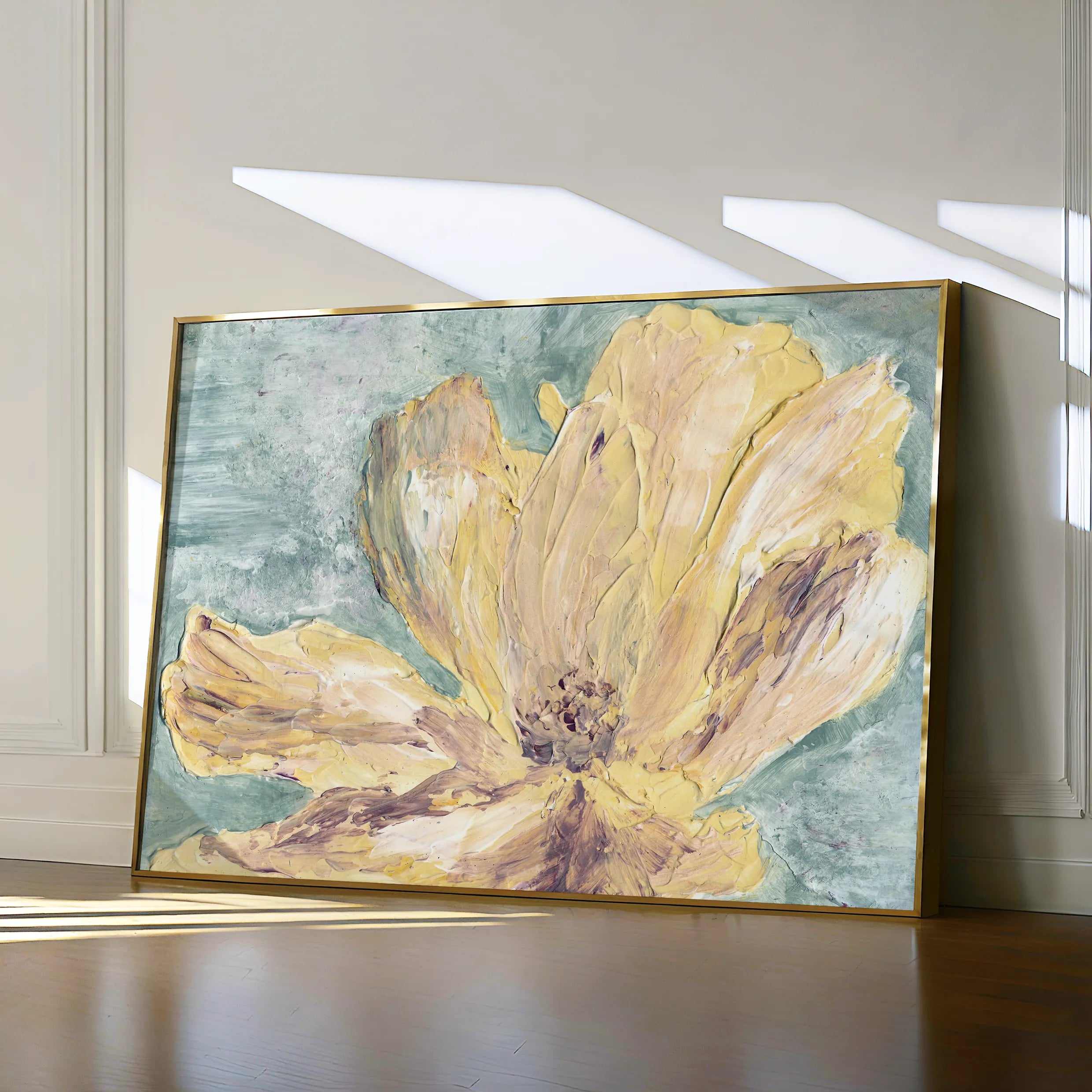 Floral 440 Canvas Art 60 x 40 cm / Black