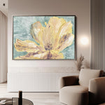 Floral 440 Canvas Art 60 x 40 cm / Black
