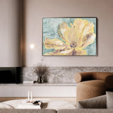 Floral 440 Canvas Art 60 x 40 cm / Black