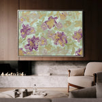 Floral 441 Canvas Art 60 x 40 cm / Black