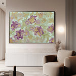 Floral 441 Canvas Art 60 x 40 cm / Black