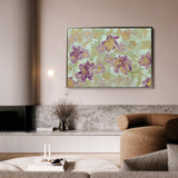 Floral 441 Canvas Art 60 x 40 cm / Black