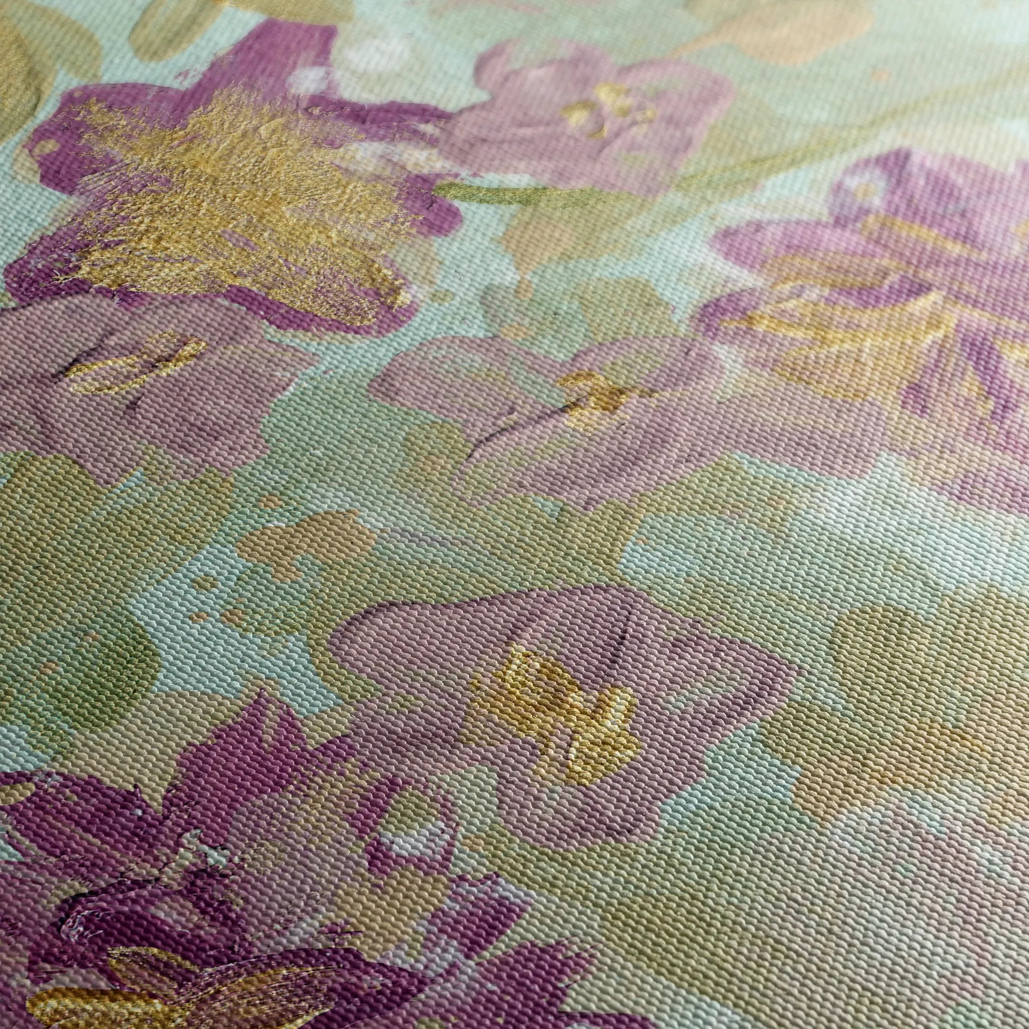 Floral 441 Canvas Art 60 x 40 cm / Black