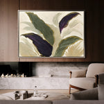 Floral 442 Canvas Art 60 x 40 cm / Black