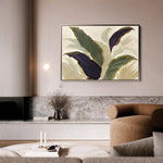 Floral 442 Canvas Art 60 x 40 cm / Black