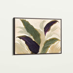 Floral 442 Canvas Art 60 x 40 cm / Black
