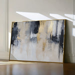 Abstract 443 Canvas Art 60 x 40 cm / Black