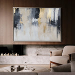 Abstract 443 Canvas Art 60 x 40 cm / Black