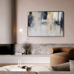 Abstract 443 Canvas Art 60 x 40 cm / Black