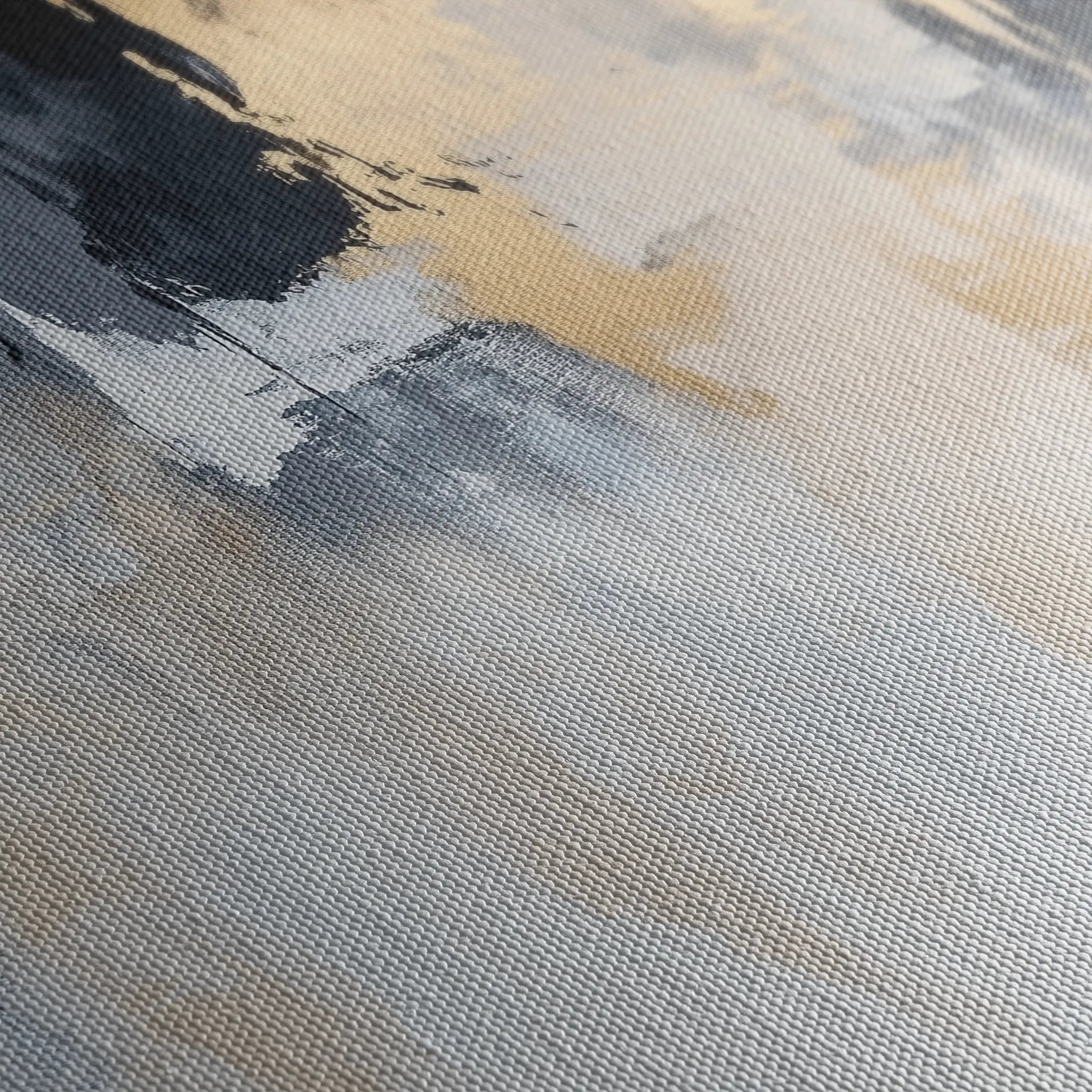 Abstract 443 Canvas Art 60 x 40 cm / Black