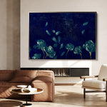 Floral 443 Canvas Art 60 x 40 cm / Black