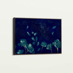Floral 443 Canvas Art 60 x 40 cm / Black