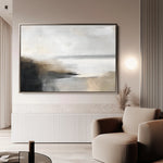 Abstract 444 Canvas Art 60 x 40 cm / Black