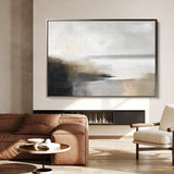 Abstract 444 Canvas Art 60 x 40 cm / Black