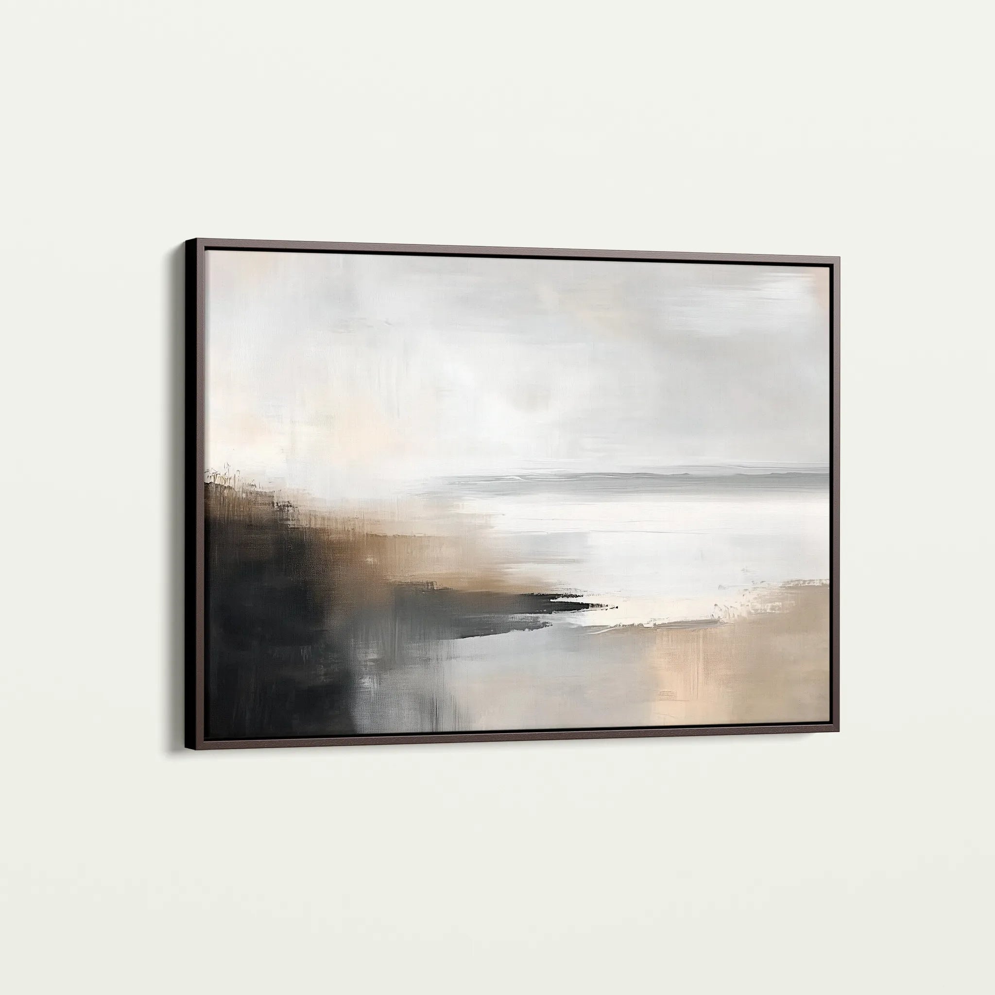 Abstract 444 Canvas Art 60 x 40 cm / Black