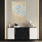 Floral 444 Canvas Art 60 x 40 cm / Black