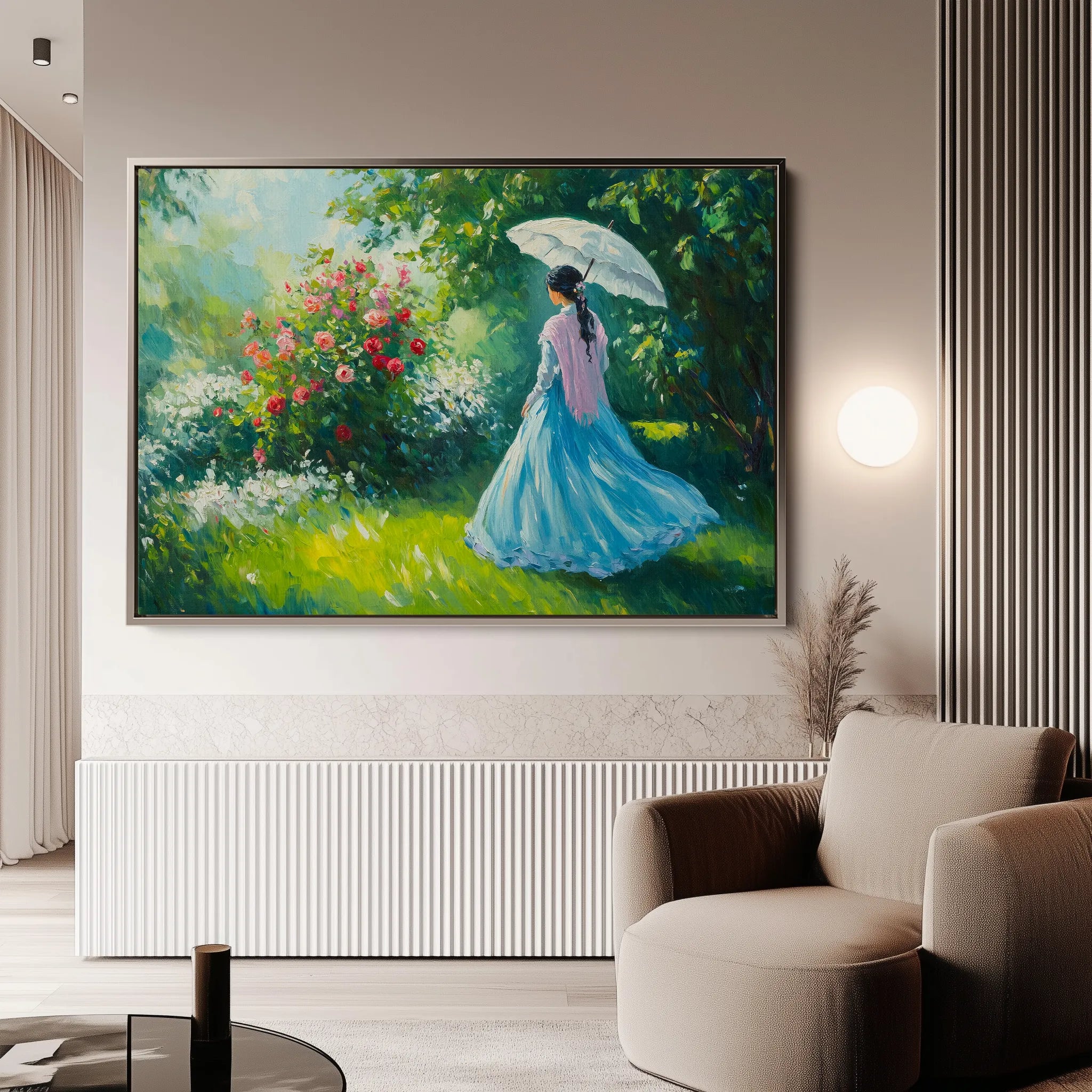 Landscape 444 Canvas Art 60 x 40 cm / Black