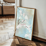 Floral 445 Canvas Art 60 x 40 cm / Black