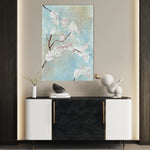 Floral 445 Canvas Art 60 x 40 cm / Black