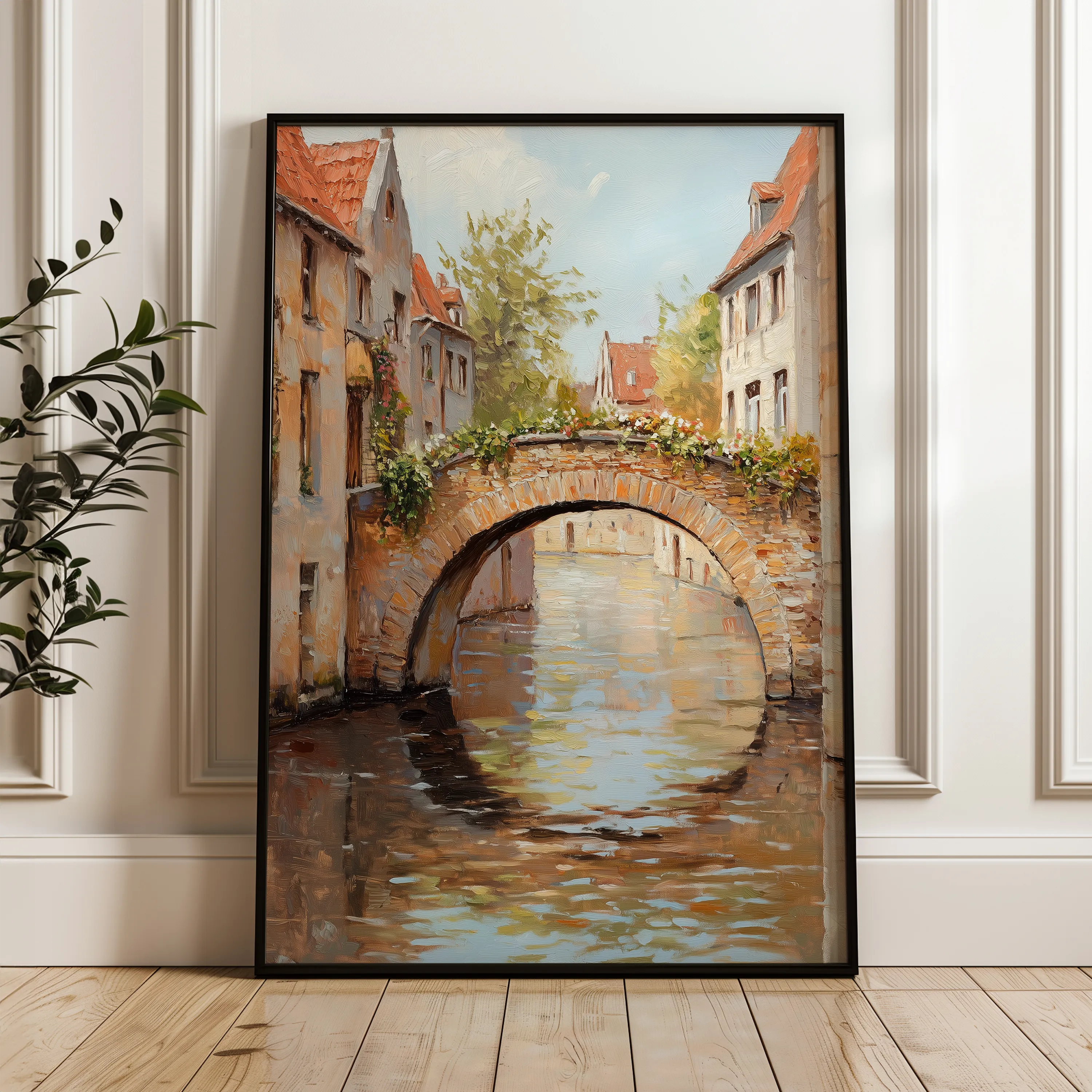 Landscape 445 Canvas Art 60 x 40 cm / Black