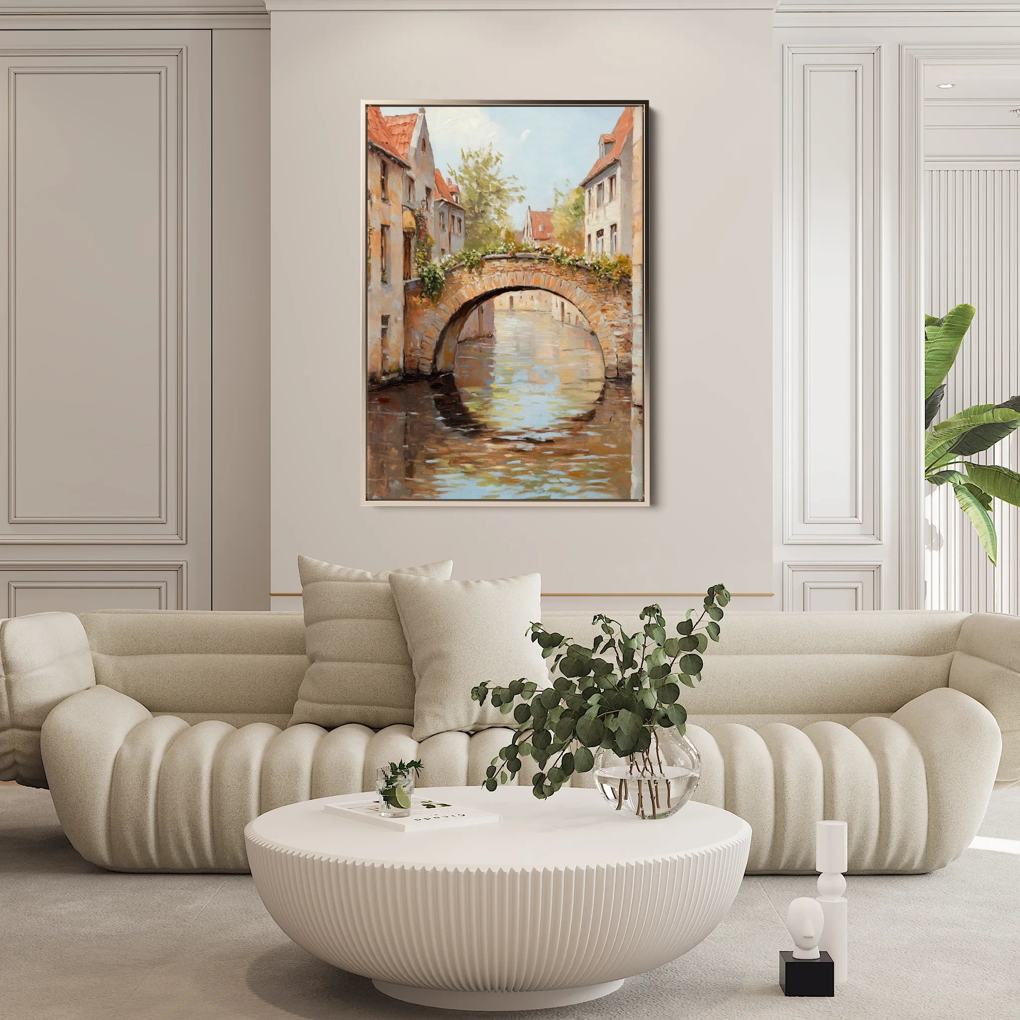 Landscape 445 Canvas Art 60 x 40 cm / Black
