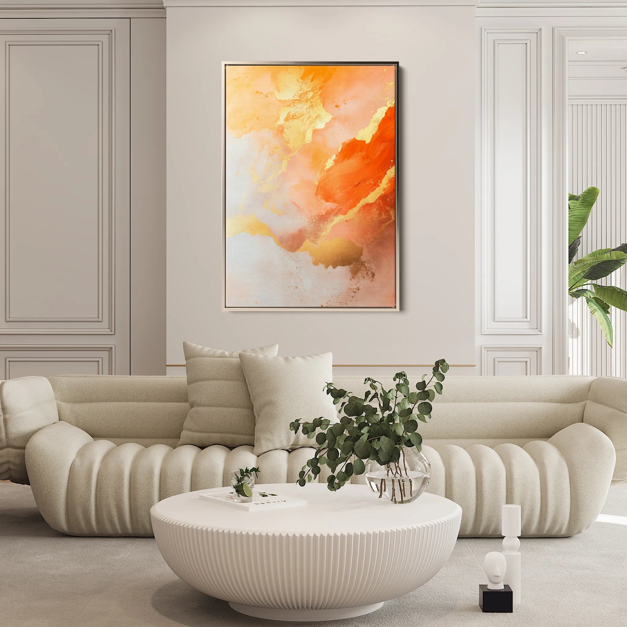 Abstract 446 Canvas Art 60 x 40 cm / Black