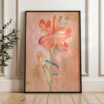 Floral 446 Canvas Art 60 x 40 cm / Black