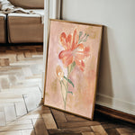 Floral 446 Canvas Art 60 x 40 cm / Black